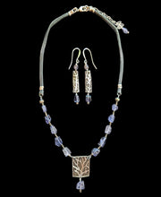 abstract tree & iolite set