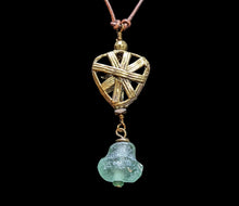 african brass & glass set