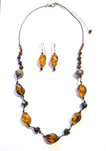 amber & garnet set
