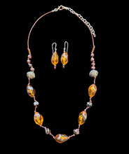 amber & garnet set