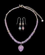 amethyst heart set