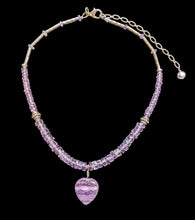 amethyst heart set
