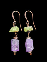 peridot & amethyst butterfly set
