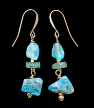 roman glass & apatite bird set