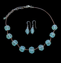 aqua african glass set