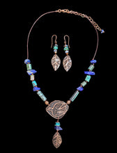 bird & leaf turquoise set