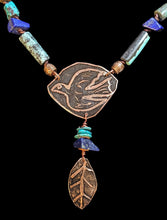 bird & leaf turquoise set