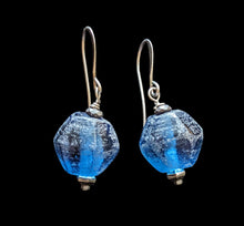 blue african glass choker set