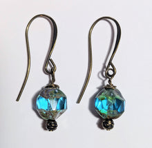 pearl & blue crystal set