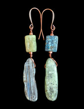 green & blue kyanite trees set