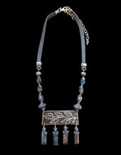 blue labradorite leaf & vine set