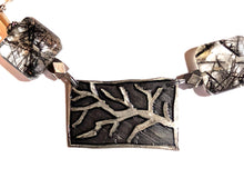 branch & tourmalinated quartz set