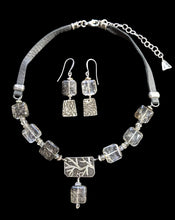 branches & tourmalinated rutilated quartz set