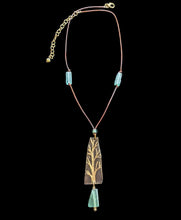 brass tree & roman glass set