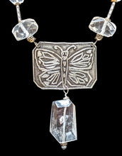 butterfly & crystal quartz set