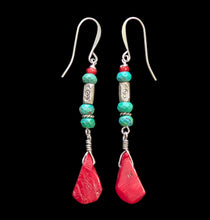 tribal leaf & turquoise set