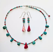 coral & turquoise set