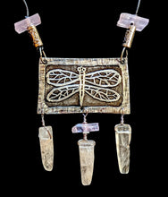 dragonfly & pink stones set