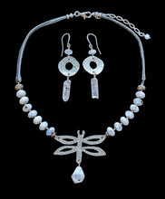 dragonfly & moonstone set
