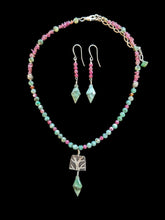emerald & tourmaline tree set