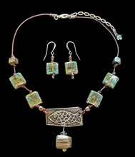 fish & dichroic glass set