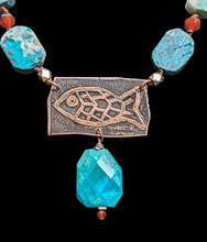fish & chrysocolla set