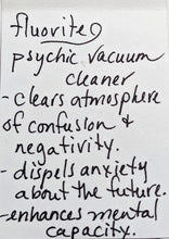 fluorite & brass set