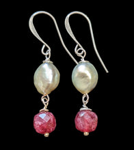 red garnet & pearl set