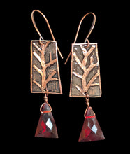 garnet & labradorite tree set