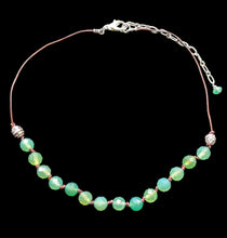 green onyx choker set