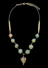 african glass & brass set