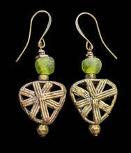 african glass & brass set