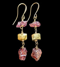green & red garnet set