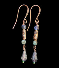 iolite & tourmaline bee set