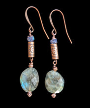 blue labradorite dragonfly set