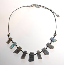slab labradorite bead set