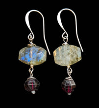 leaves & labradorite set