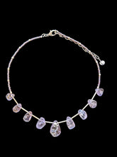 lavender amethyst teardrop choker set