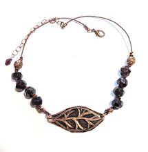 leaf & garnet set