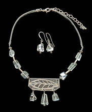 leaf & green amethyst set
