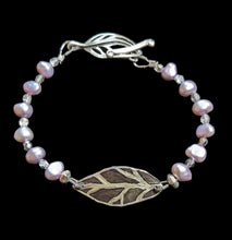 leaf & lavender pearl choker set