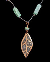 vintage & roman glass set leaf set