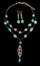 leaf & turquoise set