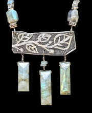 leaf & vine labradorite set