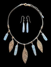 leaves & kyanite set