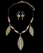 leaves & labradorite set