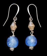 light blue african glass set