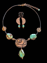 moon & stars chrysoprase set