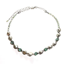 pearl & glass choker set