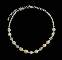pearl & glass choker set